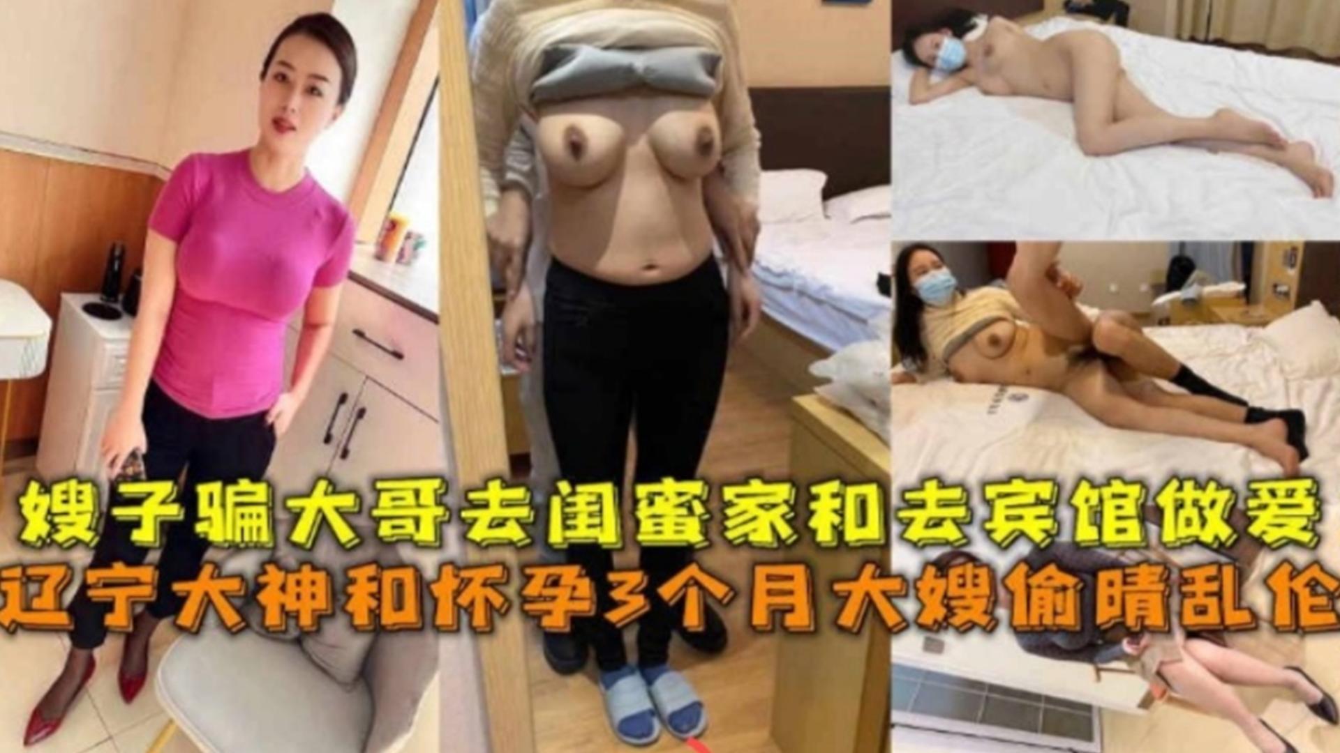 辽宁大神和怀孕3个月大嫂偷情乱伦，嫂子骗大哥去闺蜜家结果去宾馆做爱